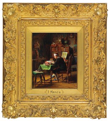 Johann Hamza - Dipinti a olio e acquarelli del XIX secolo