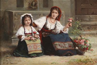 Charles Baptiste Schreiber - 19th Century Paintings