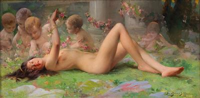 Paul-Francois Quinsac - 19th Century Paintings