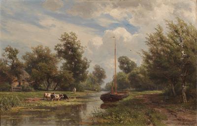 Jan Willem van Borselen - Dipinti a olio e acquarelli del XIX secolo