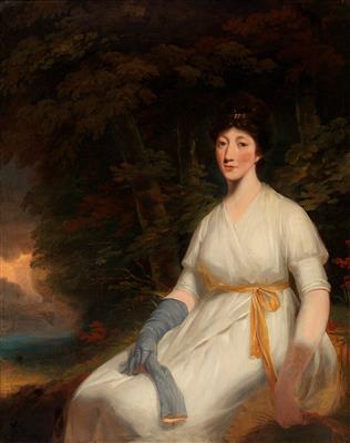 John Hoppner attributed - Dipinti a olio e acquarelli del XIX secolo