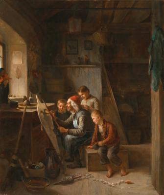 August Heinrich Niedmann - Dipinti ad olio e acquerelli del 19° secolo