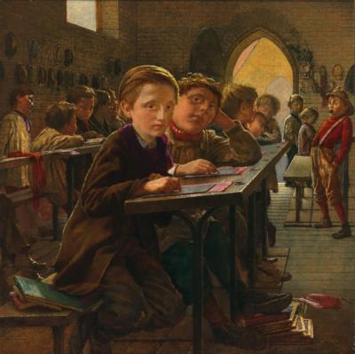English School, 19th Century - Dipinti a olio e acquarelli del XIX secolo