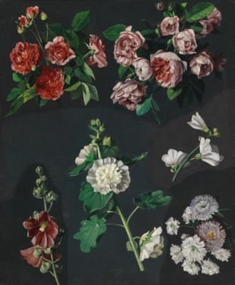 Artist, 19th Century - Dipinti a olio e acquarelli del XIX secolo