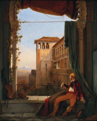 Romantic Painter c. 1850 - Obrazy 19. století