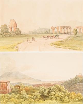 Thomas Ender attributed to - Watercolors and Miniatures