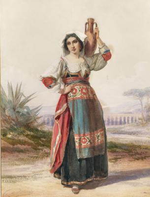 Auguste Delacroix - Aquarelle