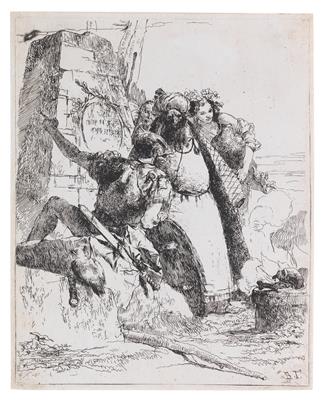 Giovanni Battista Tiepolo - Meisterzeichnungen und Druckgraphik bis 1900, Aquarelle, Miniaturen