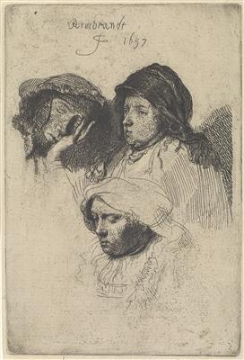 Rembrandt Harmensz van Rijn - Master Drawings, Prints before 1900, Watercolours, Miniatures