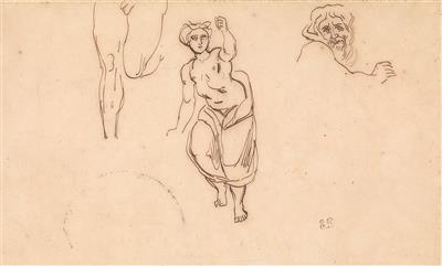 Eugene Delacroix zugeschrieben/attributed - Meisterzeichnungen und Druckgraphik bis 1900, Aquarelle, Miniaturen