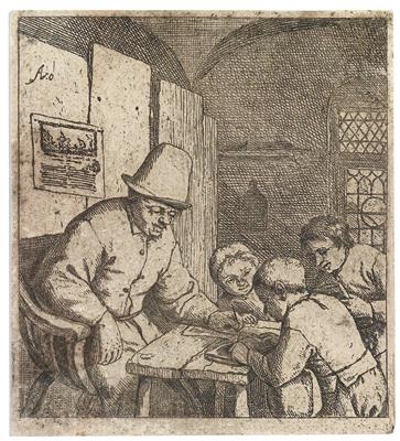 Adriaen Jansz. van Ostade - Disegni e stampe fino al 1900, acquarelli e miniature