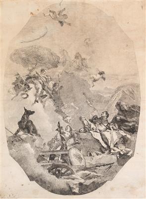 Lorenzo Baldissera Tiepolo - Mistrovské kresby, Tisky do roku 1900, Akvarely a miniatury