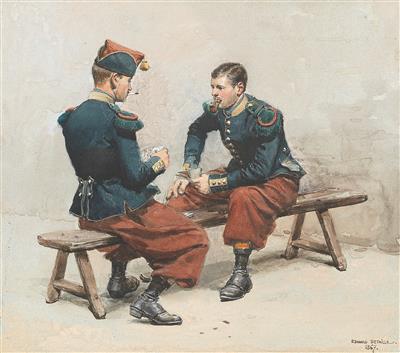 Edouard Jean Baptiste Detaille - Mistrovské kresby, Tisky do roku 1900, Akvarely a miniatury