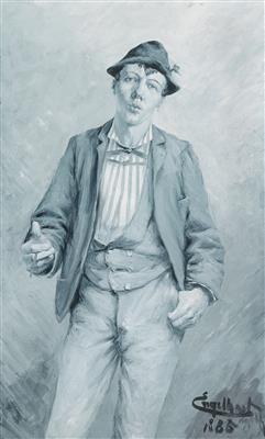 Josef Engelhart - Mistrovské kresby, Tisky do roku 1900, Akvarely a miniatury