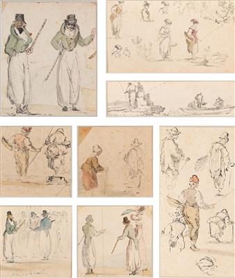 Jean Baptiste Pillement - Mistrovské kresby, Tisky do roku 1900, Akvarely a miniatury