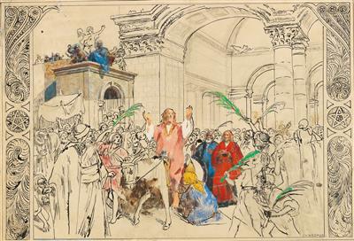 Johann Victor Krämer * - Master Drawings, Prints before 1900, Watercolours, Miniatures