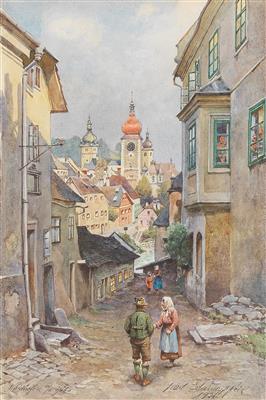 Karl Schnorpfeil - Mistrovské kresby, Tisky do roku 1900, Akvarely a miniatury