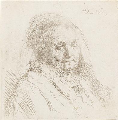 Rembrandt Harmensz van Rijn - Master Drawings, Prints before 1900, Watercolours, Miniatures