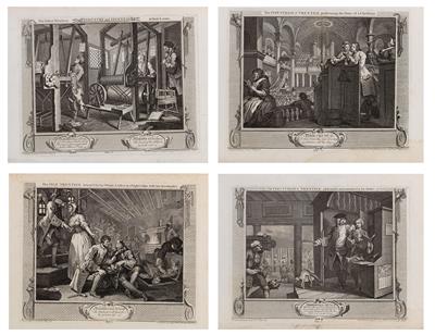 William Hogarth - Master Drawings, Prints before 1900, Watercolours, Miniatures