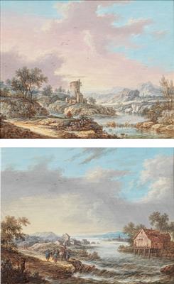 Johann Georg Schütz, attributed to, - Master Drawings, Prints before 1900, Watercolours, Miniatures