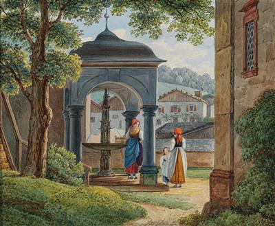 Johann Nepomuk Schödlberger - Mistrovské kresby, Tisky do roku 1900, Akvarely a miniatury