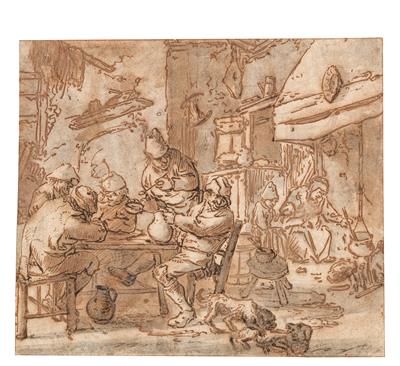 Adriaen van Ostade, Follower of, - Disegni e stampe fino al 1900, acquarelli e miniature