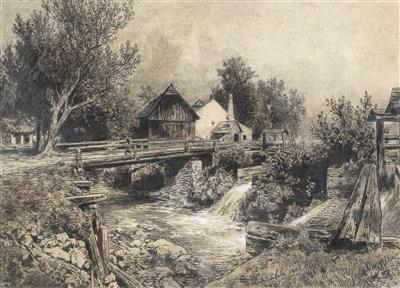 Eduard Peithner von Lichtenfels - Mistrovské kresby, Tisky do roku 1900, Akvarely a miniatury