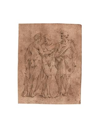 Florentine school, c. 1600 - Mistrovské kresby, Tisky do roku 1900, Akvarely a miniatury