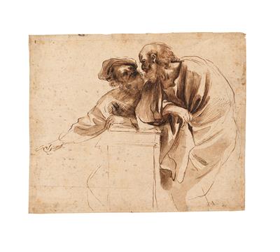 Giovanni Francesco Barbieri, called il Guercino Follower of, - Meisterzeichnungen und Druckgraphik bis 1900, Aquarelle, Miniaturen
