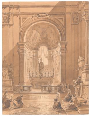 Achille Vianelli - Mistrovské kresby, Tisky do roku 1900, Akvarely a miniatury