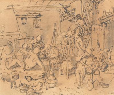 Cornelis Dusart - Mistrovské kresby, Tisky do roku 1900, Akvarely a miniatury