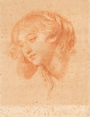 Jean Baptiste Greuze (1725-1805), Follower of - Mistrovské kresby, Tisky do roku 1900