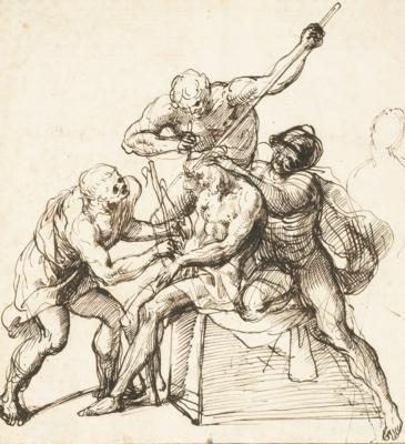 Giovanni Francesco Barbieri, gen. il Guercino Umkreis/Circle (1591-1666) - Meisterzeichnungen und Druckgraphik bis 1900