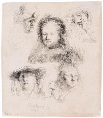 Rembrandt Harmensz van Rijn - Disegni e stampe d'autore fino al 1900