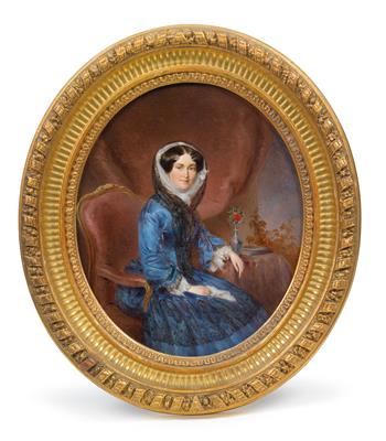 Ernst Lafite  (1826-1885) -Countess Theresia Esterhazy, born Princess von Thurn and Taxis, - Casa Imperiale e oggetti d'epoca