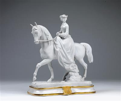 Empress Elisabeth of Austria – equestrian statuette, - Rekvizity z císa?ského dvora