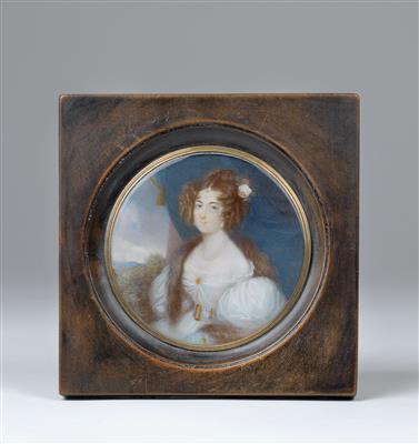 Princess Metternich – miniature portrait, - Casa Imperiale e oggetti d'epoca