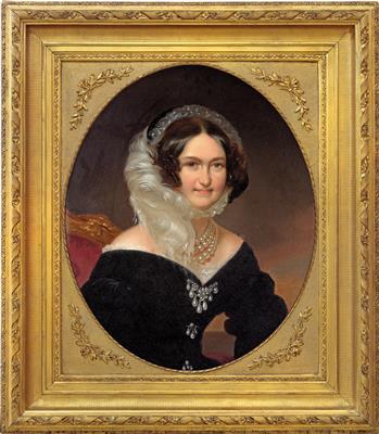 Franz Schrotzberg (Vienna 1814-1889 Graz) -attributed - Empress Carolina Augusta of Austria, - Rekvizity z císařského dvora