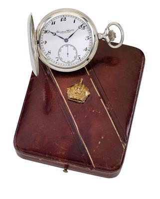 Emperor Franz Joseph I of Austria – gift pocket watch, - Rekvizity z císařského dvora