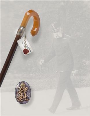 Emperor Franz Joseph I of Austria – personal walking stick, - Casa Imperiale e oggetti d'epoca