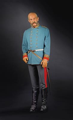 Emperor Franz Joseph I of Austria – wax figure from "Castan’s Panoptikum", - Casa Imperiale e oggetti d'epoca