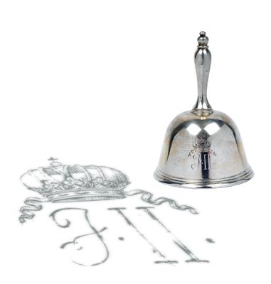 Emperor Joseph II - table bell from a dinner service, - Rekvizity z císařského dvora