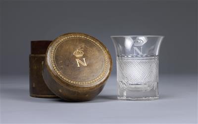 Kaiser Napoleon I. von Frankreich - Trinkglas, - Kaiserhaus und Historika