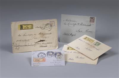 Empress Elisabeth of Austria - 5 letter covers, - Casa Imperiale e oggetti d'epoca