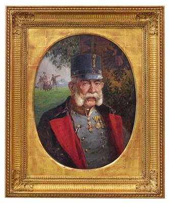 Rudolf Alfred Höger (Proßnitz 1877 - 1930 Vienna) - Emperor Franz Joseph I of Austria, - Casa Imperiale e oggetti d'epoca