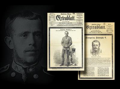 “Illustriertes Wiener Extrablatt” – two issues on the occasion of the death of Crown Prince Rudolf, - Rekvizity z císařského dvora