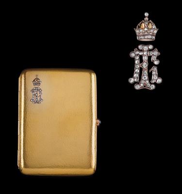 Kaiser Franz Joseph I. von Österreich - Goldene Geschenktabatiere mit Diamanten, - Kaiserhaus und Historika