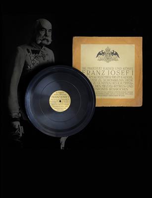 Emperor Franz Joseph I of Austria – sound document, - Rekvizity z císařského dvora