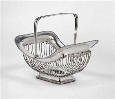 House of Hapsburg - a Viennese handled basket, - Rekvizity z císařského dvora