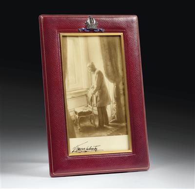 Emperor Francis Joseph I of Austria - a gift photo frame, - Imperial Court Memorabilia and Historical Objects